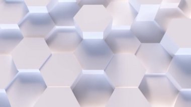 hareketli teknoloji altıgen desen arka plan - 4 k sorunsuz döngü