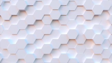 hareketli teknoloji altıgen desen arka plan - 4 k sorunsuz döngü