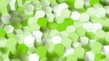 hareketli teknoloji altıgen desen arka plan - 4 k sorunsuz döngü