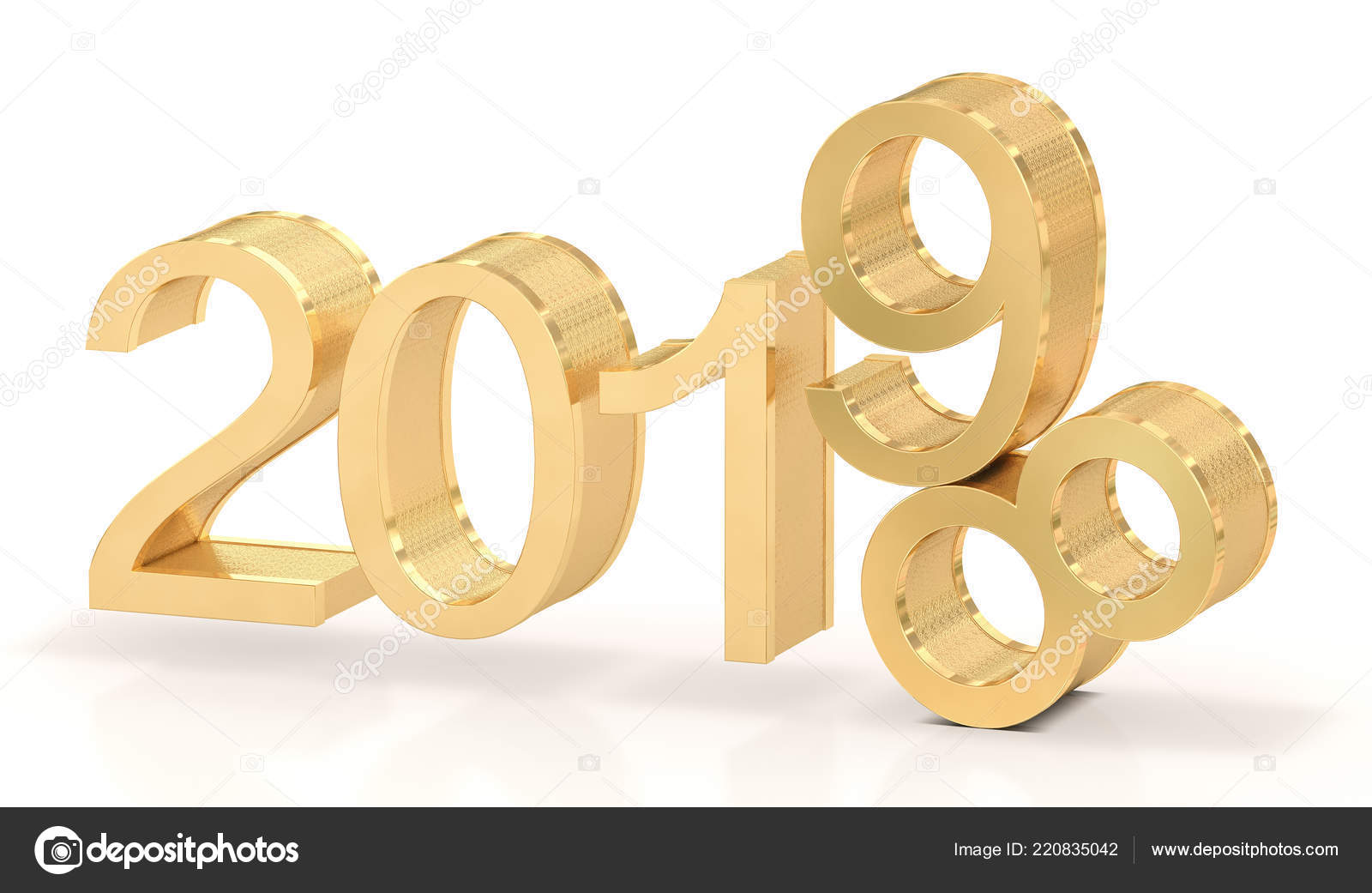 Golden 19 18 19 Change Represents New Year 19 Stock Photo By C Manae Golden 19 18 19 Change Represents New Year 19 Stock Photo By C Manae