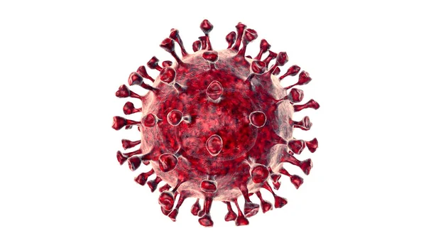 Coronavirus Covid Microscopic Virus Corona Virus Disease Illustration Rendering Virus — Stock Photo, Image