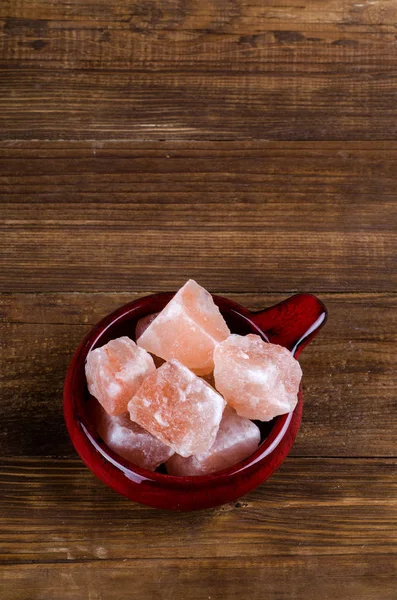 Himálajská růžová sůl — Stock fotografie