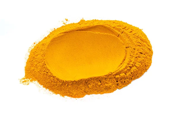Polvo Cúrcuma Cúrcuma Curcuma Especia Que Curry Color Amarillo Utilizado — Foto de Stock