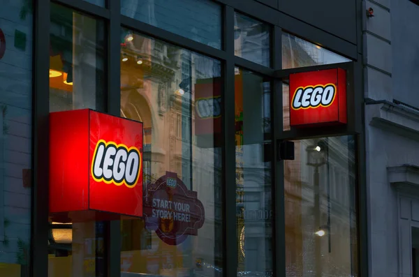 London Nov 2018 Lego Store Commercial Area City Downtown London — Stock Photo, Image