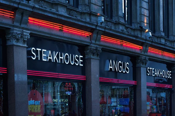 Londen November Angus Steakhouse Restaurant City London — Stockfoto