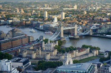 Londra şehri hava manzarası