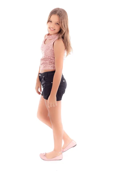 Cute Teenager Smilling Studio Shot — Stock Photo, Image