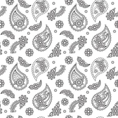 siyah ve beyaz oryantal arka plan vektör çizim