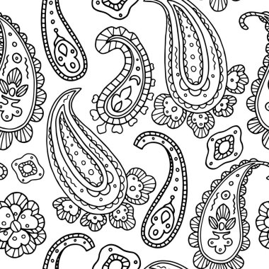 siyah ve beyaz oryantal arka plan vektör çizim