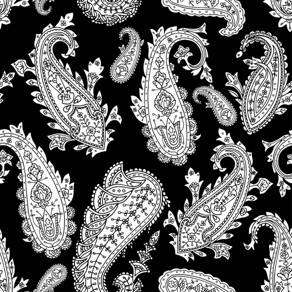 Vector Illustration Black White Oriental Background — Stock Vector