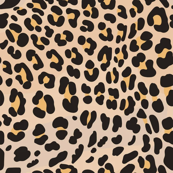 Animal seamless pattern. Jaguar skin print. Vector wallpaper, textile print. — Stock Vector