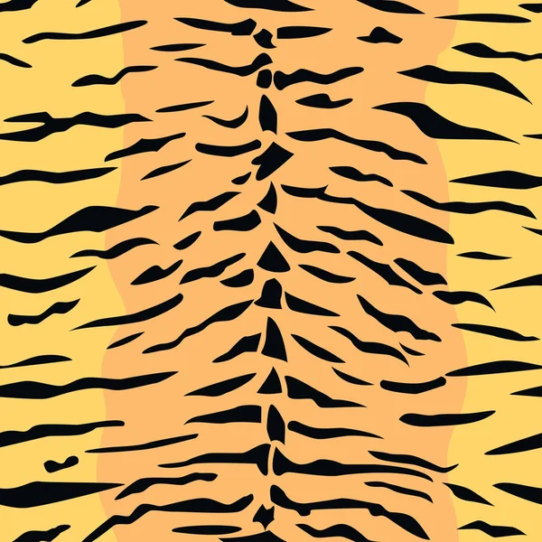 Motif animal sans couture, texture fourrure. Une peau de tigre. Papier peint vectoriel, impression textile . — Image vectorielle