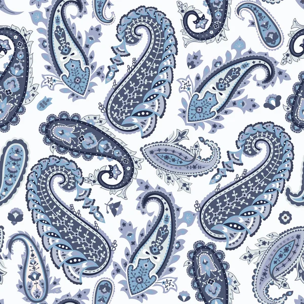 Patrón paisley sin costuras, fondo de pantalla vector floral. Fondo oriental tradicional, estampado textil . — Archivo Imágenes Vectoriales