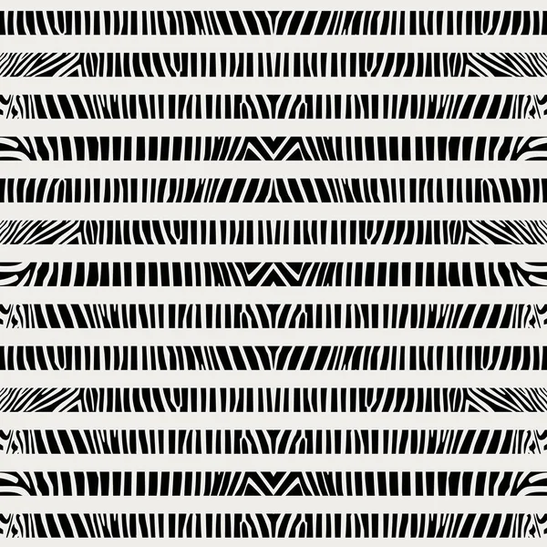 Seamless animal pattern. Zebra stripes on leopard fur background. Vector wallpaper. — Stock Vector