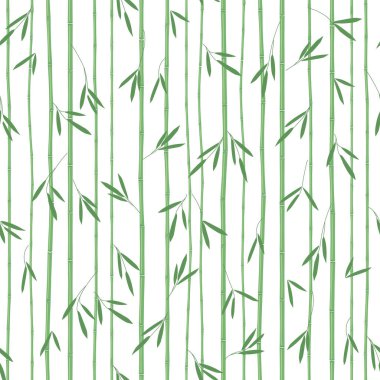Dikişsiz bambu deseni, Asya motifleri, vintage duvar kağıdı, vektör tekstil deseni