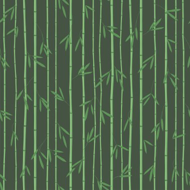 Dikişsiz bambu deseni, Asya motifleri, vintage duvar kağıdı, vektör tekstil deseni
