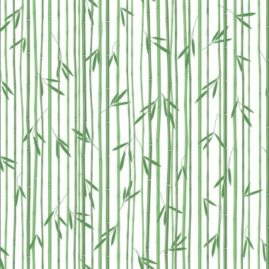 Dikişsiz bambu deseni, Asya motifleri, vintage duvar kağıdı, vektör tekstil deseni