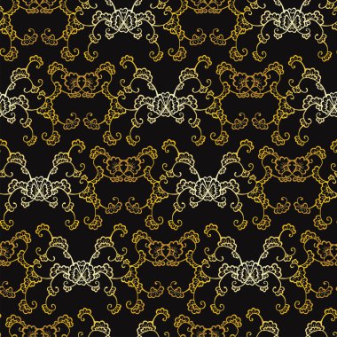 Çiçek dikişsiz desen. Art deco tarzıvektör duvar kağıdı, tekstil baskı. 