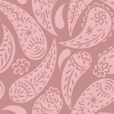 Paisley dikişsiz desen, vektör duvar kağıdı. Oryantal tekstil print.ac