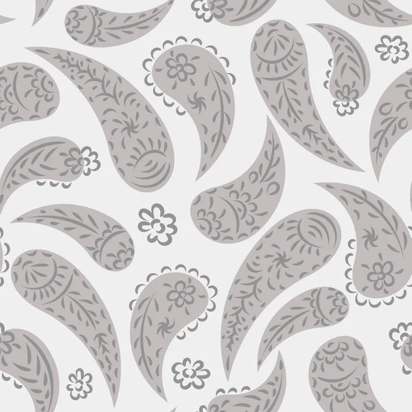 Paisley Sömlösa Mönster Vektor Tapet Orientalisk Textil Print — Stock vektor