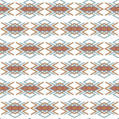 Etnik geometrik süs ile Dikişsiz desen 