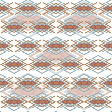 Etnik geometrik süs ile Dikişsiz desen 