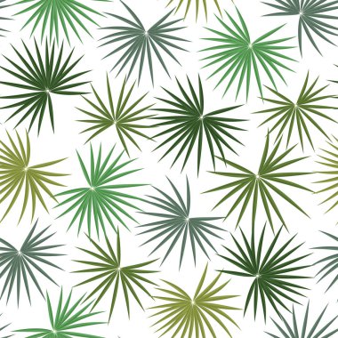 yeşil tropikal ile Seamless modeli bırakır