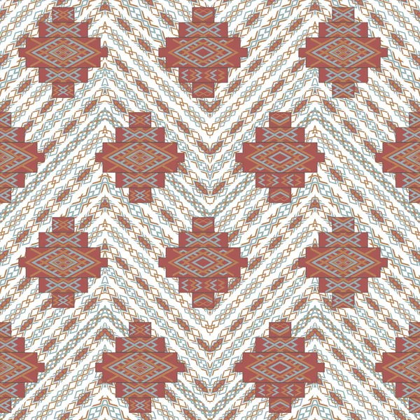 Naadloze Patroon Met Etnische Geometrische Ornament — Stockvector