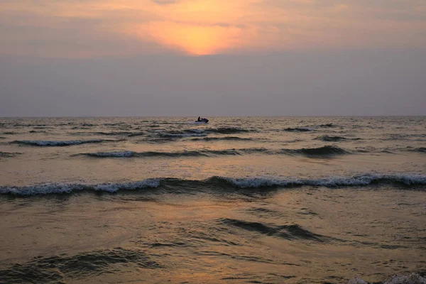 Puesta Sol Mar Playa Patayya — Foto de Stock