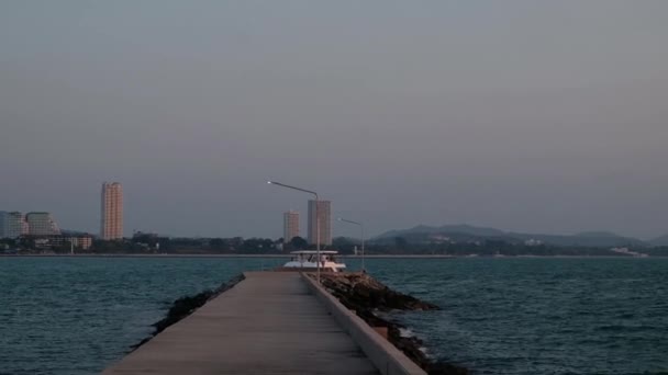 Pattaya Tailandia Marzo 2019 Construcción Nuevos Condominios Con Vistas Mar — Vídeo de stock