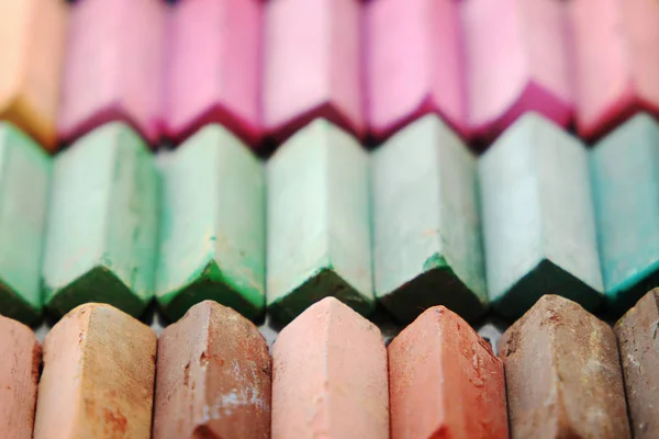Beautiful Set Color Pastels — Stock Photo, Image