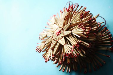 Oyuncaklar ile mavi Noel arka plan