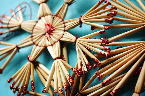 Fondo Azul Navidad Con Juguetes —  Fotos de Stock