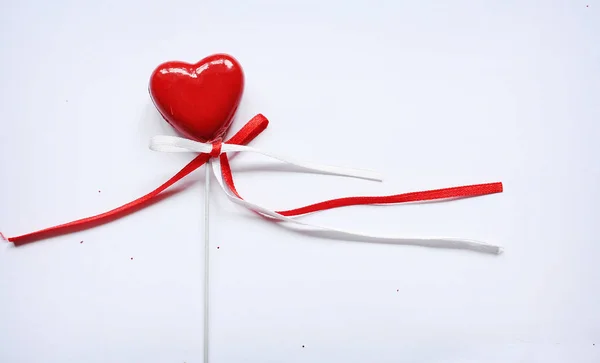 Valentines Background Red Heart — Stock Photo, Image