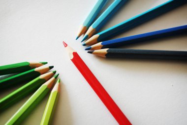 Kalem kavramı kırmızı kalem ile