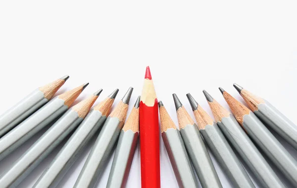 Bleistift Konzept Mit Rotstift — Stockfoto
