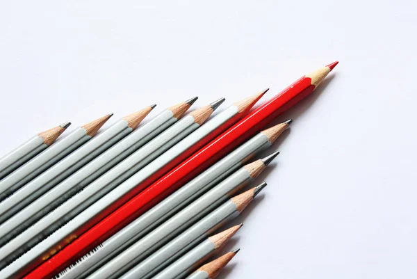 Pencils Concept Red Pencil Royalty Free Stock Images