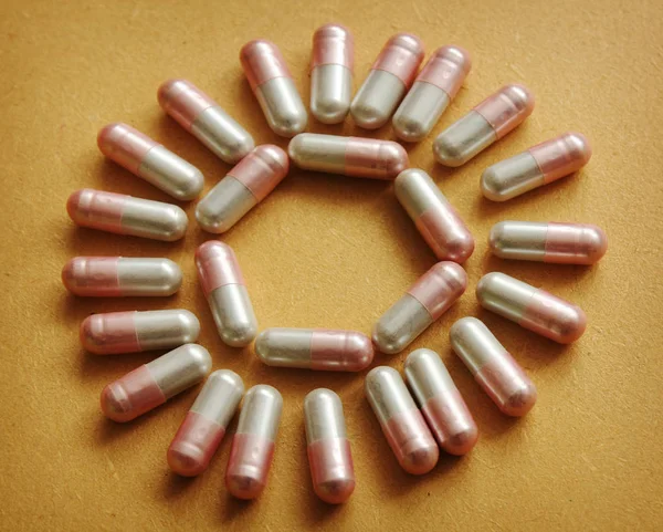 Conjunto Medicamentos Comprimidos — Fotografia de Stock