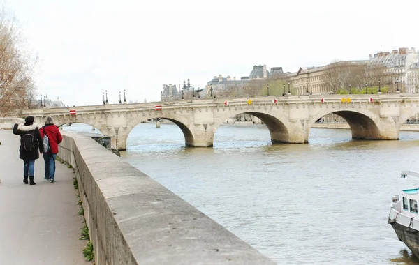 Vecchio Ponte Pietra Parigi — Foto Stock
