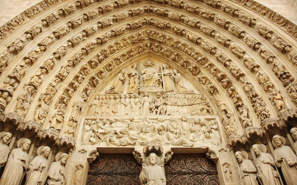 Słynny Kościół Paryski Notre Dame — Zdjęcie stockowe