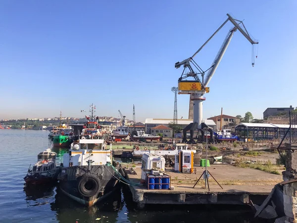 Istanbul Turkey May 2018 View Historic Golden Horn Shipyard Halic — Stock Photo, Image