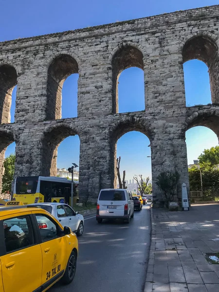 Estambul Turquía Mayo 2018 Antiguo Arco Agua Construido Período Bizancio — Foto de Stock