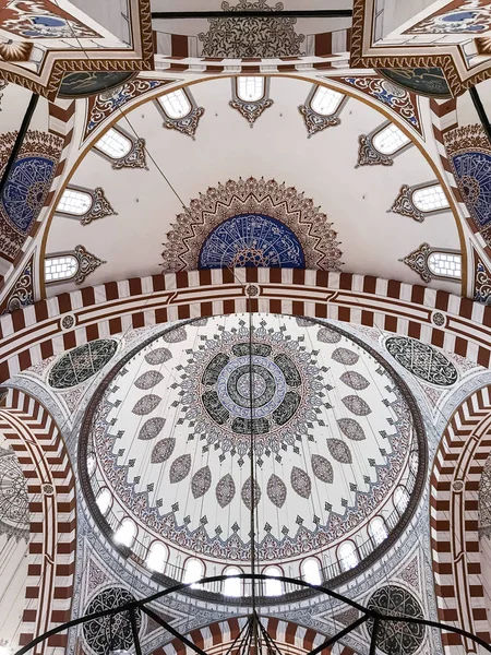 Vnitřní Pohled Architektonický Detail Sulejmanova Mešita Istanbulu Turecko — Stock fotografie