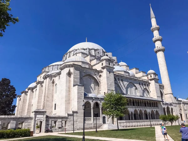 Istanbul Turkiet November 2015 Visa Från Suleymaniye Moskén Byggdes Den — Stockfoto