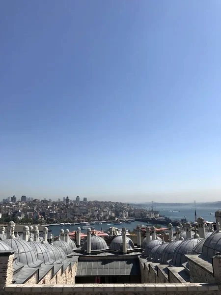 Istanbul Türkiye Kasım 2015 Süleymaniye Camii Kasım 2015 Haliç Bakan — Stok fotoğraf