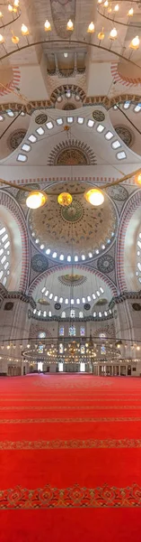 土耳其伊斯坦布尔 2018年5月15日 内部视图 建筑细节从苏莱曼清真寺在土耳其伊斯坦布尔 — 图库照片