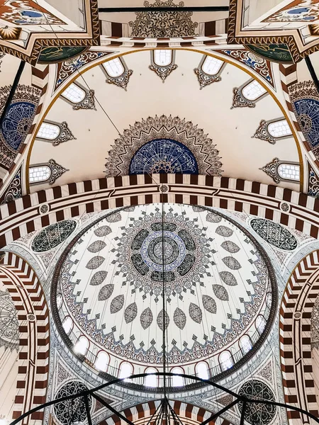 Interior Sehzade Camii Mezquita Del Príncipe Estambul Turquía —  Fotos de Stock