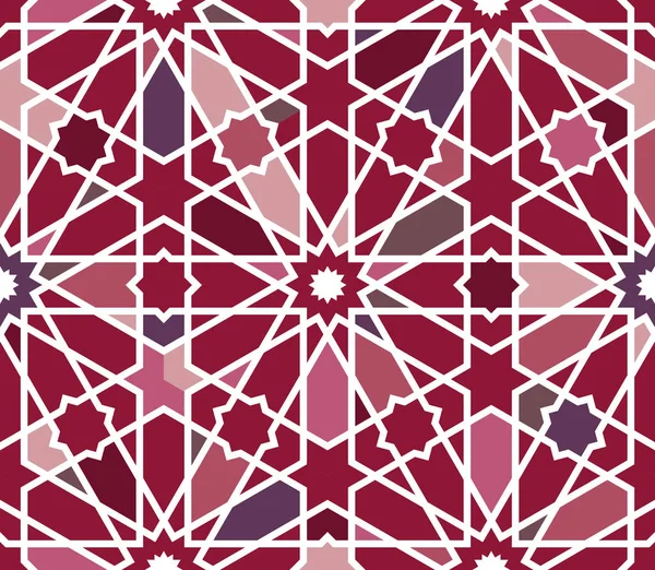 Класична Ісламська Шаблоном Безшовні Марокканському Стилі Геометричні Плитки Гексагональної Сітка — стоковий вектор