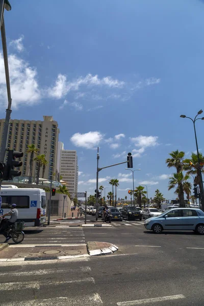 Tel Aviv Yafo Israel Junio 2018 Avenida Yehezkel Kaufmann Calle —  Fotos de Stock