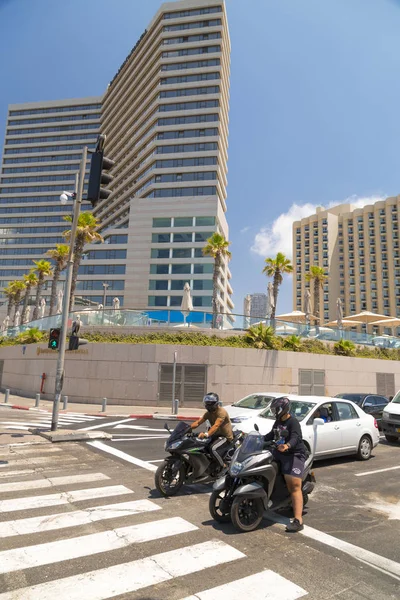 Tel Aviv Yafo Israel Junio 2018 Avenida Yehezkel Kaufmann Calle —  Fotos de Stock